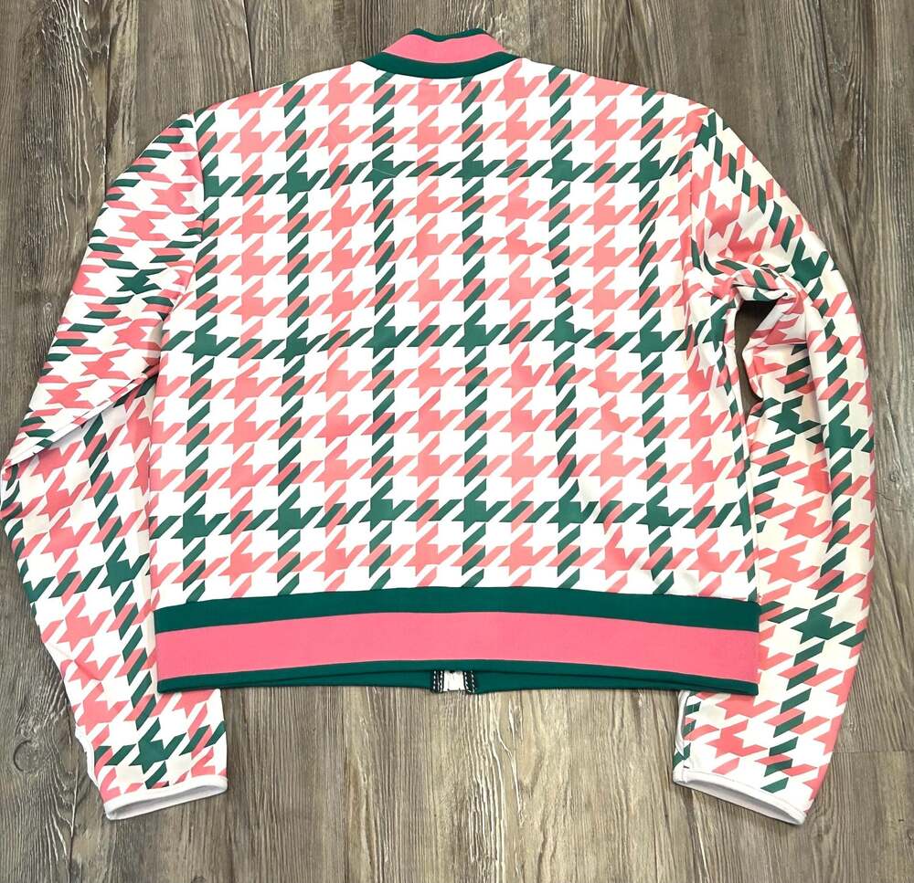 Artyzen New York City Women's Houndstooth Bomber Jacket Zip-Up - Picture 5 of 5